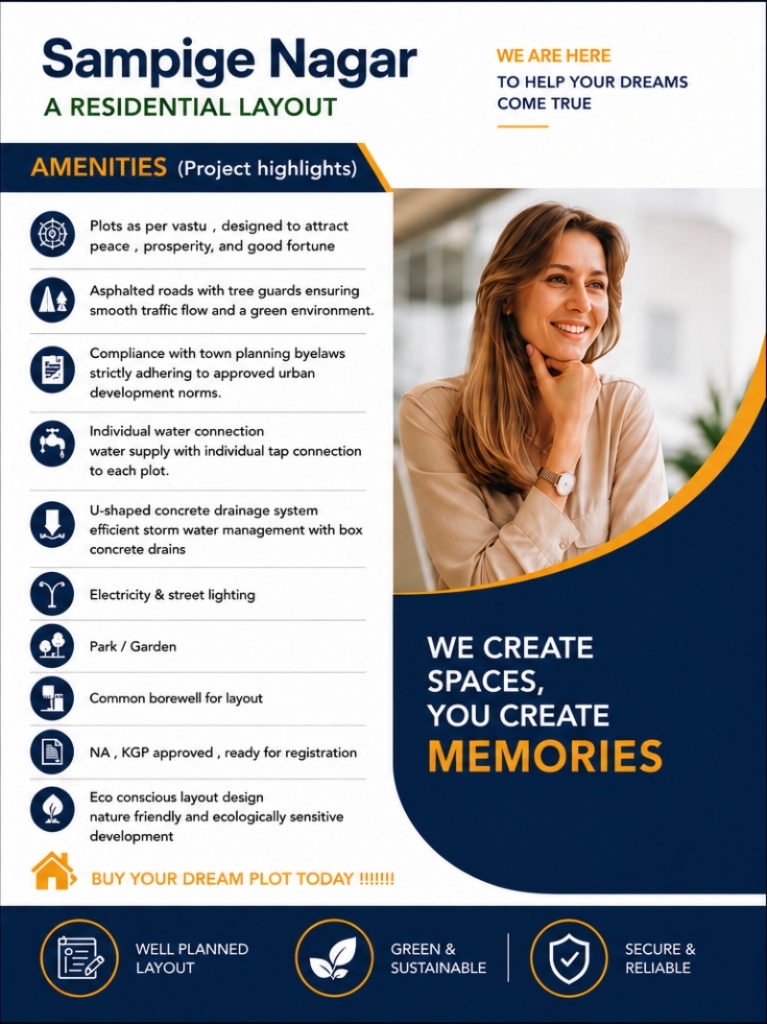 Sampige Nagar Amenities